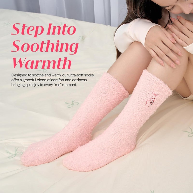 CoolMate Store GLOBAL Fuzzy Socks for Women Valetines Gift Box, Cozy, Soft, Stocking Stuffers, Comfy Cloud-Like Socks for Spa,Home - Image 3